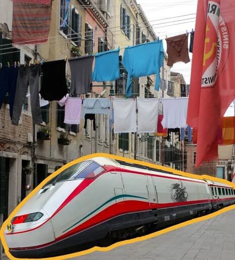 By train to Italy: to weathered streets with hanging laundry, through which the aroma of tomato sauce and basil spreads