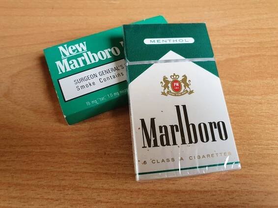 Marlboro Menthol - staré cigarety z USA - Sběratelství