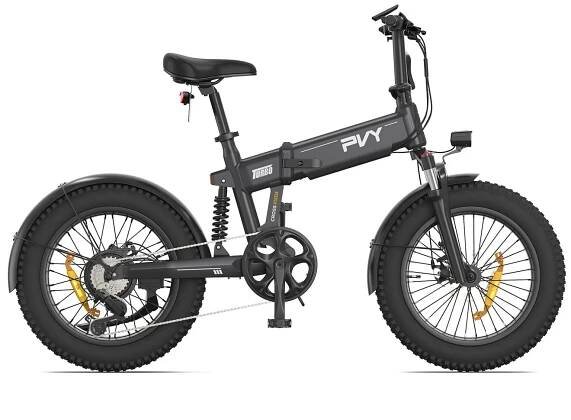 Elektrokolo PVY Turbo - Motor 250W Baterie 48V13AH 20" Kola Mechanické Kotoučové Brzdy