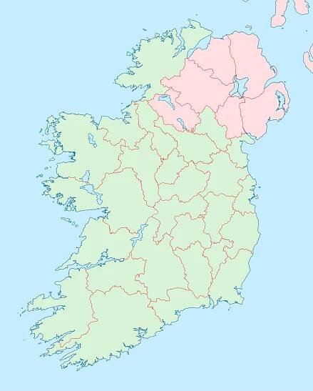 Soubor:Counties of Ireland.svg