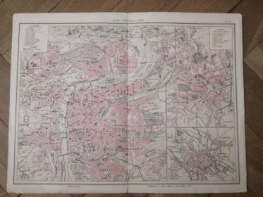 Stará mapa - PLÁNY PRAHY, BRNA A OPAVY - Staré mapy a veduty