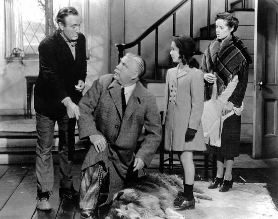 Lassie se vrací - Z filmu - Donald Crisp, Nigel Bruce, Pal, Elizabeth Taylor, Elsa Lanchester