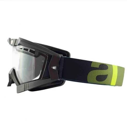 Brýle ARIETE RC FLOW 13950-NVV green strap clear double ventilated lens