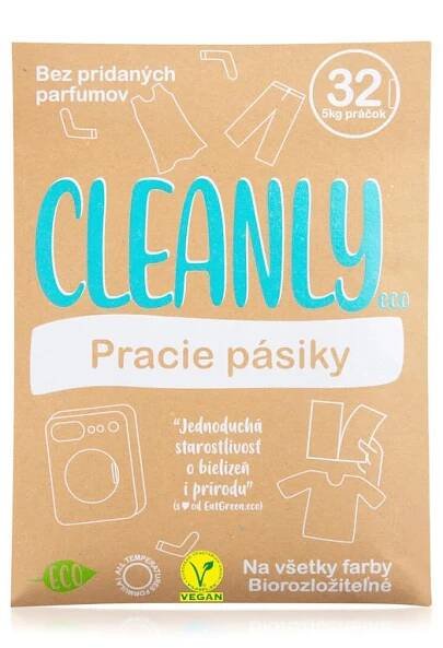 Cleanly Eco prací proužky na 32 praní 