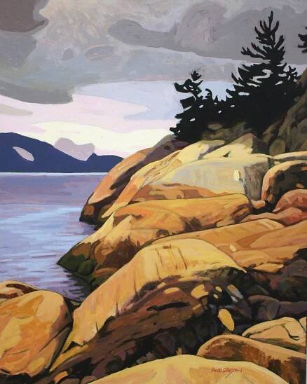  Lighthouse Park  20 x 16  Acrylic on Canvas  SOLD 