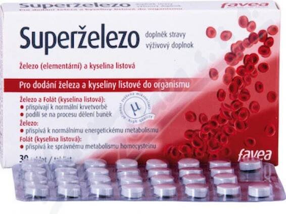 Favea Superželezo 30 tablet