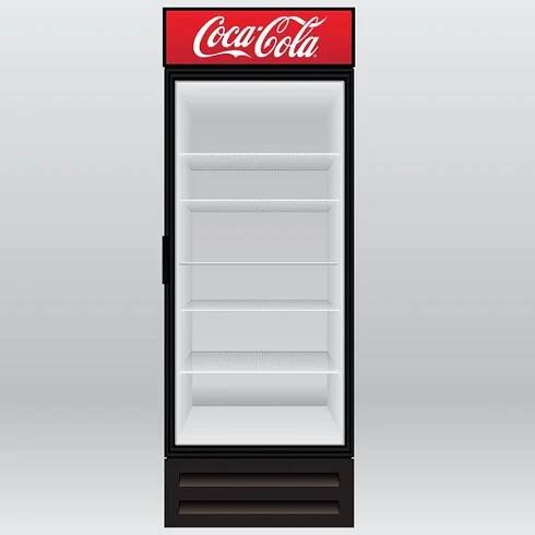 Lednice coca-cola — Ilustrace