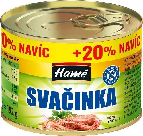 Svačinka, jemná pomazánka 192g