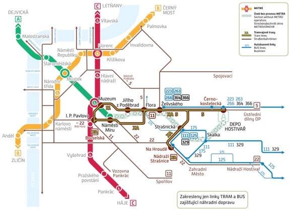 Náhradní doprava za metro