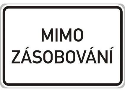 Dopravní Značka E13 Text - Dodatková tabulka
