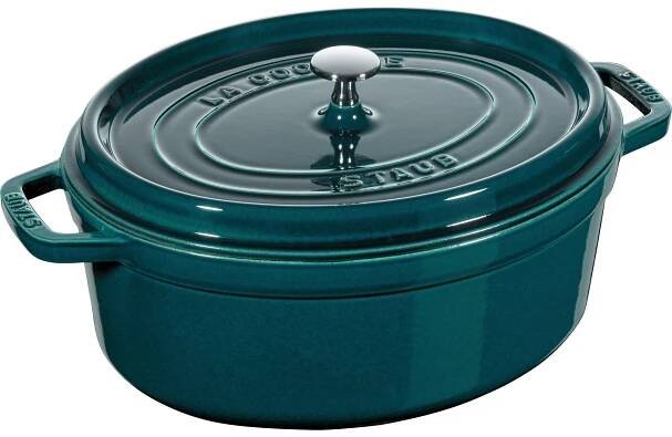 Staub Cocotte hrnec s poklicí mořská modř 33 cm od 7 862 Kč