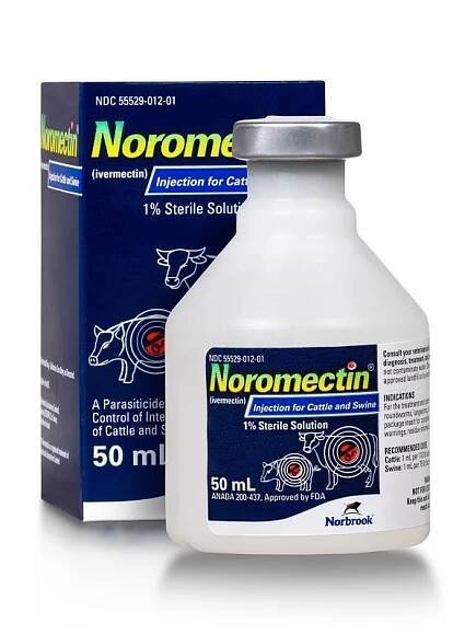 Noromectin (Ivermectin 1%) Injection for Cattle and Swine