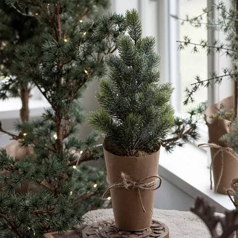 Dekorativní stromek v květináči Pinetree Glitter 42cm