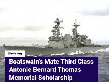 Boatswain’s Mate Third Class Antonie Bernard Thomas Memorial Scholarship