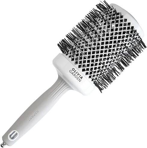 Olivia Garden BlowOut Shine White & Grey kartáč na vlasy 65mm