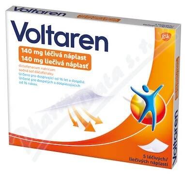 Voltaren 140 mg léčivá náplast 5 náplastí