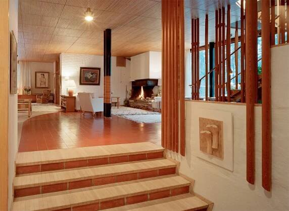 Corridor of Villa Mairea by Alvar Aalto