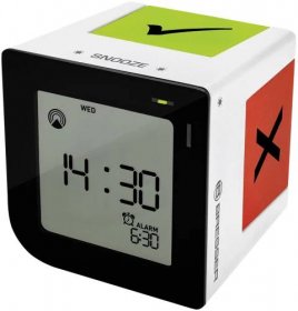Bresser FlipMe Radio Controlled Alarm Clock, bílá | AB-COM.cz
