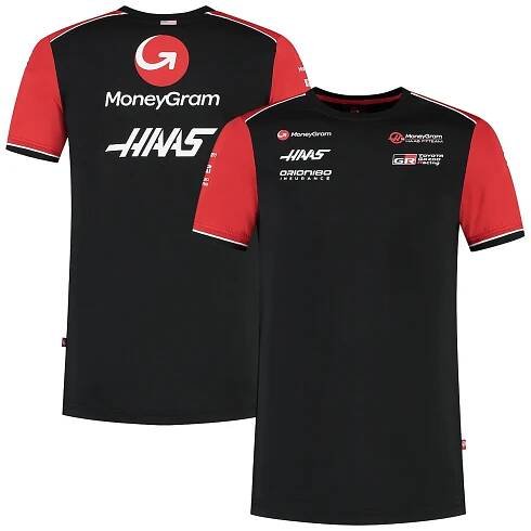 Haas F1 Moneygram 2025 Team T-Shirt - Black