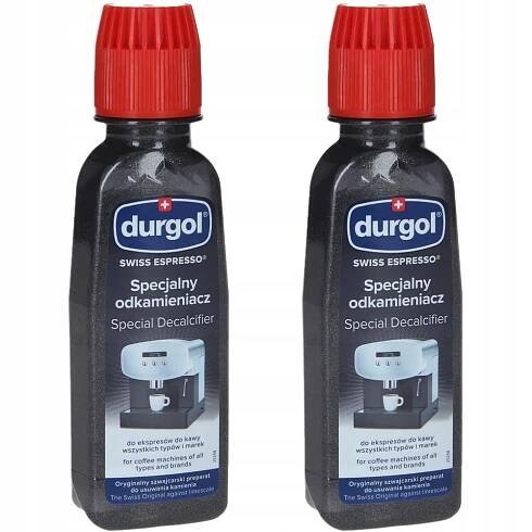 2x Odvápňovač pro tlakové kávovary durgol swiss espresso 125 ml.
