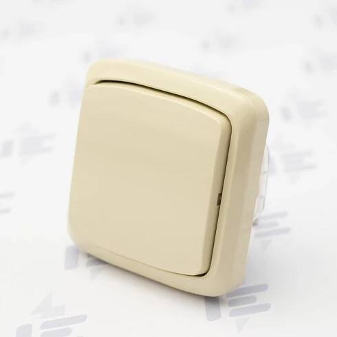 TANGO IP44 Kompletní vypínač č. 6/0 s rámečkem 3558A-86940 C