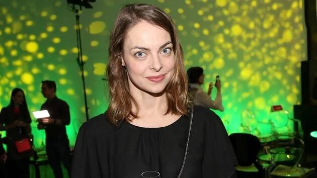 Eva Leimbergerová na tiskové konferenci skupiny Nova k jarnímu programovému schématu (Praha, Hauch Gallery, 16. ledna 2020)