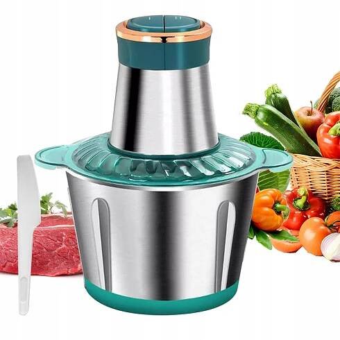 Kuchyňský mlýnek 300W ELEKTRICKÝ SEKÁČEK NA ZELENINY MASO 2L