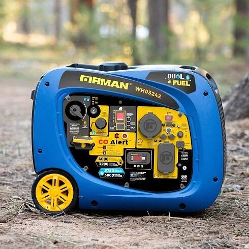 FIRMAN WH03242F 4000W elektrický start dvoupalivový invertorový generátor - repasovaný