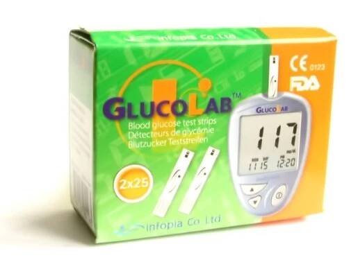 GlucoLab testovací proužky 50 ks
