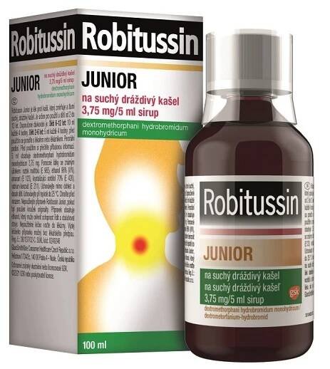 Kde koupit ROBITUSSIN JUNIOR NA SUCHÝ DRÁŽDIVÝ KAŠEL 3,75MG/5ML SIR 100ML