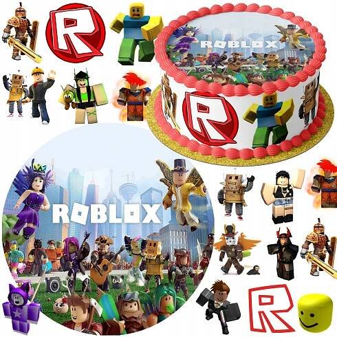 Dekorace Na Dort Roblox - Nízká cena na Allegro