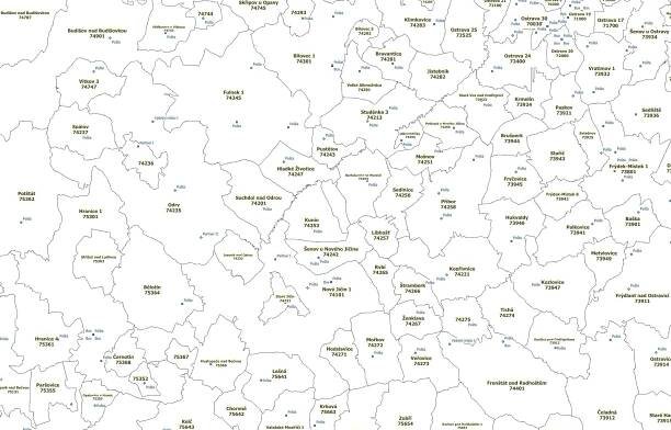 Vektorová mapa PSČ