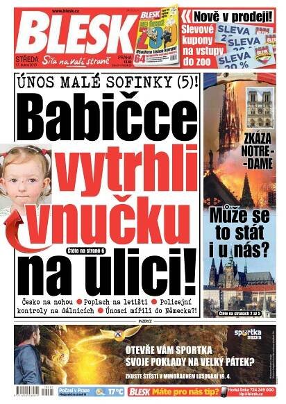 Časopis Blesk - 17.4.2019