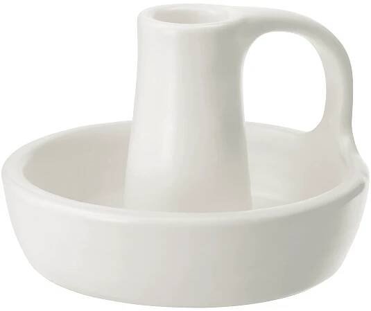 GODTAGBAR svícen, keramika bílá, 8 cm - IKEA