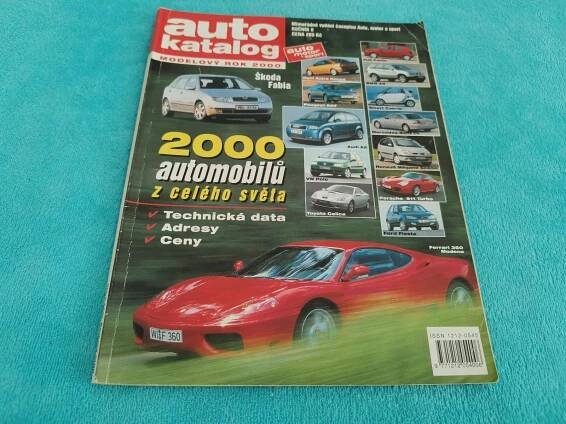 Autokatalog 2000, 260 stran česky, technická data, ceny na českém trhu