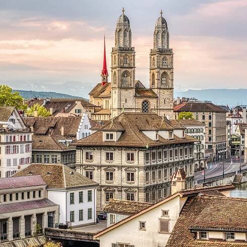 Private jet to Zurich