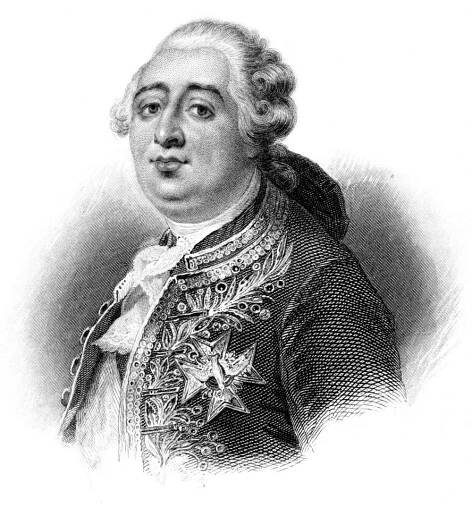 ludvík xvi. - marie antoinette stock ilustrace
