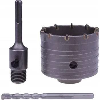 KORUNKOVÝ VRTÁK NA BETONU 80 mm + ADAPTÉR SDS-plus 110 mm FRÉZA KORUNKA SDS+