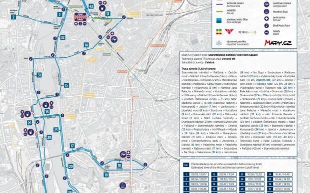 Galerie: Centrem Prahy dnes poběží maratonci, zastaví dopravu a omezí parkování - Fotka 2 - Echo24.cz