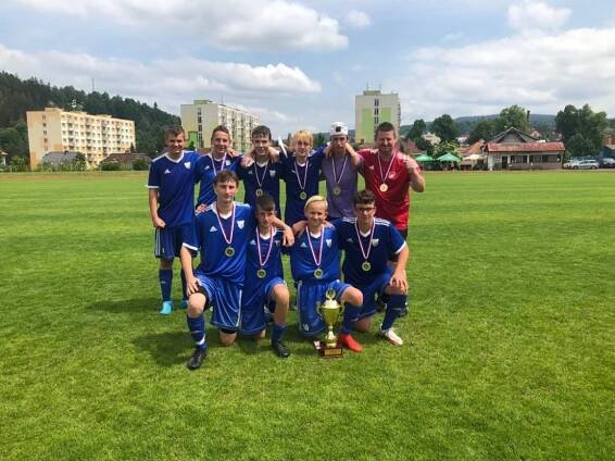 Fotbalový mladší dorost Vimperka je nejlepší v krajském přeboru