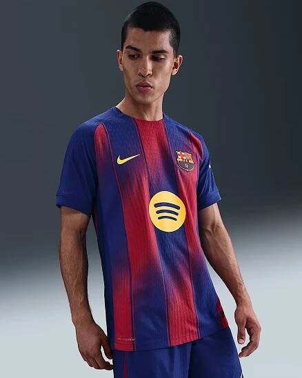 Pánský domácí zápasový fotbalový dres s krátkým rukávem Nike Dri-FIT ADV FC Barcelona 2025/26