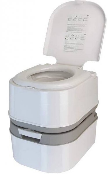 Kempingová toaleta chemická toaleta WC 24 litrů mobilní toaleta kempování cestovní toaleta