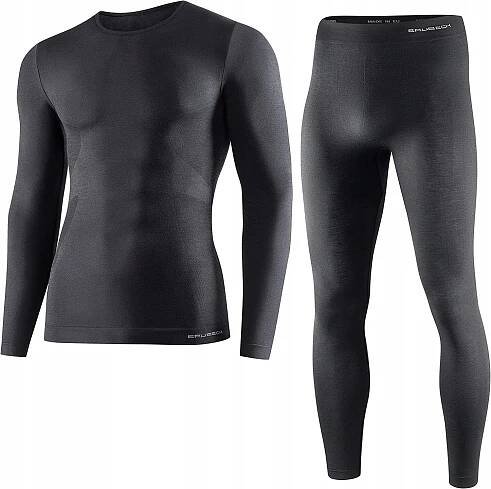 TERMOAKTIVNÍ SPODNÍ PRÁDLO BRUBECK MERINO WOOL KOMPLET PÁNSKÉ COMFORT TEPLÉ