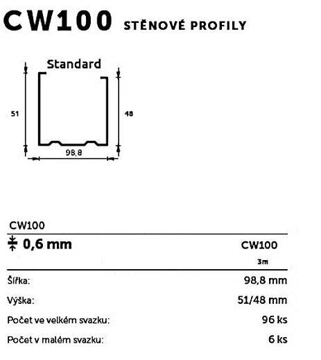 Profil CW100 3mb