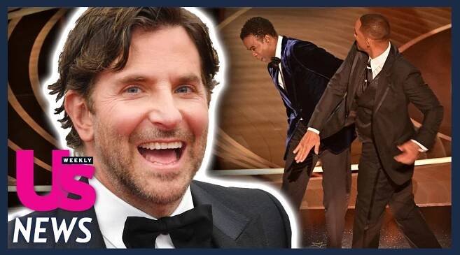 Bradley Cooper Reacts To Will Smith Slapping Chris Rock At Oscars 2022