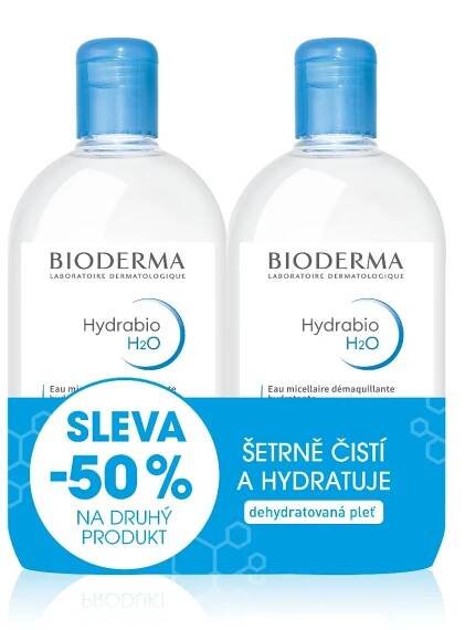 Bioderma Hydrabio H2O 500 ml micelární voda 1+1 Festival