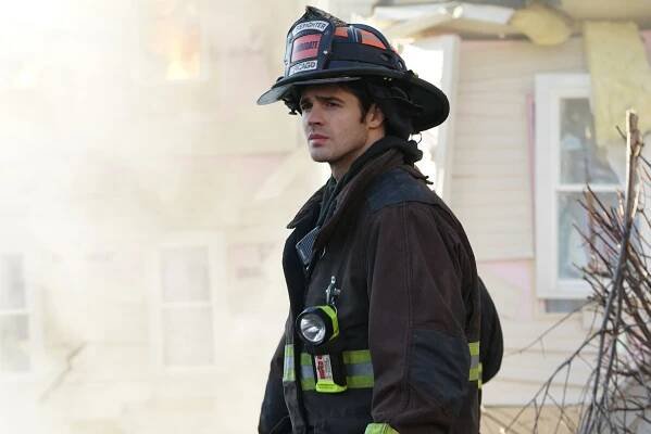 CHICAGO FIRE -- "The Path of Destruction" Episode 411 -- Pictured: Steven R. McQueen as Jimmy Borrelli 