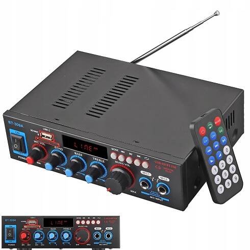 BLUETOOTH AUDIO ZESILOVAČ RÁDIO FM PŘEHRÁVAČ MP3 STEREO RECEIVER