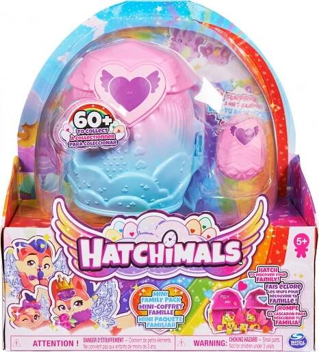 Hatchimals Mini Family Pack domeček s rodinkou