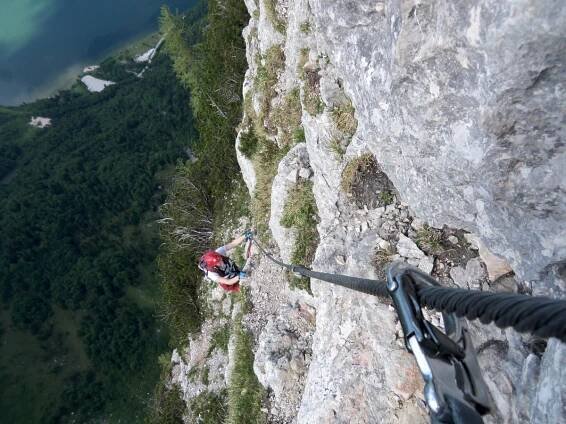 hany.info - Seewand klettersteig, horní část, Rakousko, Solná komora, Dachstein, Alpy